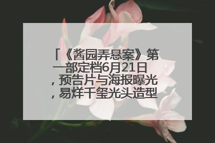 《酱园弄悬案》第一部定档6月21日，预告片与海报曝光，易烊千玺光头造型饰演“周瞎子”
