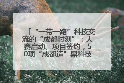 “一带一路”科技交流的“成都时刻”：大赛启动、项目签约，50项“成都造”黑科技吸引多国客商