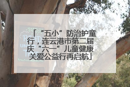 “五小”防治护童行，连云港市第二届庆“六一”儿童健康关爱公益行再启航