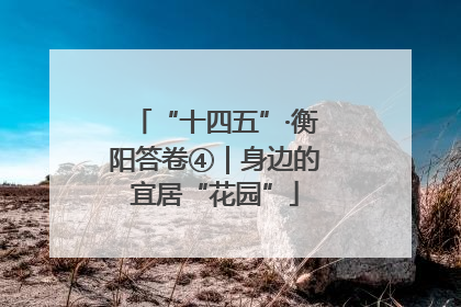 “十四五”·衡阳答卷④｜身边的宜居“花园”