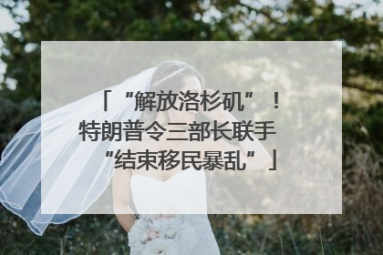 “解放洛杉矶”！特朗普令三部长联手“结束移民暴乱”
