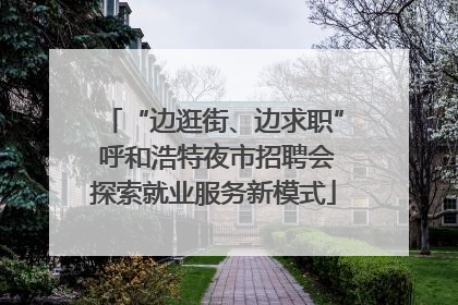 “边逛街、边求职” 呼和浩特夜市招聘会探索就业服务新模式
