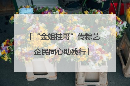 “金姐桂哥”传粽艺 企民同心助残行