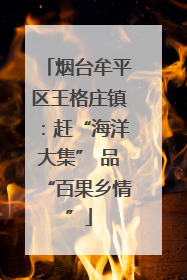 烟台牟平区王格庄镇：赶“海洋大集” 品“百果乡情”
