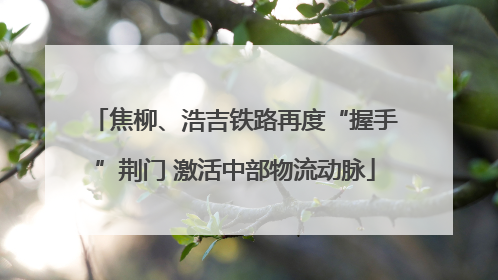 焦柳、浩吉铁路再度“握手”荆门 激活中部物流动脉