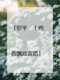 罗平：土鸡香飘致富路
