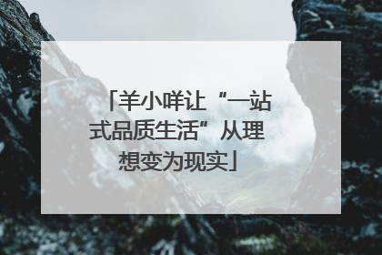 羊小咩让“一站式品质生活”从理想变为现实
