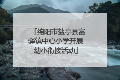 绵阳市盐亭县富驿镇中心小学开展幼小衔接活动
