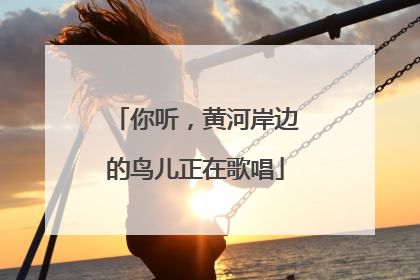 你听，黄河岸边的鸟儿正在歌唱