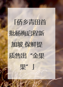侨乡青田首批杨梅启程新加坡 保鲜提质售出“金果果”