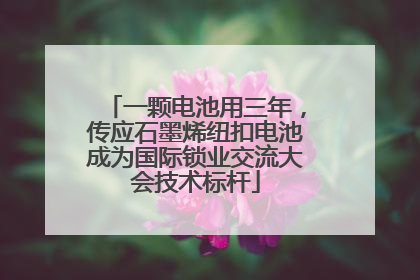 一颗电池用三年，传应石墨烯纽扣电池成为国际锁业交流大会技术标杆
