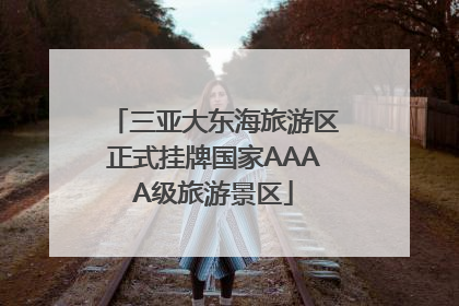 三亚大东海旅游区正式挂牌国家AAAA级旅游景区