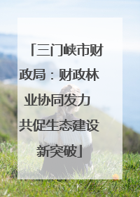 三门峡市财政局：财政林业协同发力 共促生态建设新突破