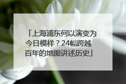 上海浦东何以演变为今日模样？24幅跨越百年的地图讲述历史