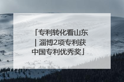 专利转化看山东｜淄博2项专利获中国专利优秀奖