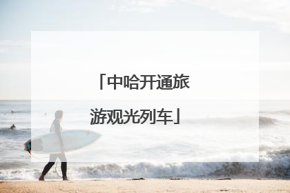中哈开通旅游观光列车