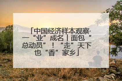 中国经济样本观察·一“业”成名丨面包“总动员”！“走”天下也“香”家乡
