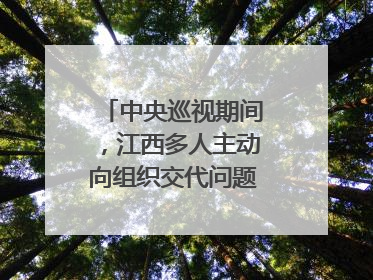 中央巡视期间，江西多人主动向组织交代问题｜打虎拍蝇