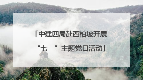 中建四局赴西柏坡开展“七一”主题党日活动