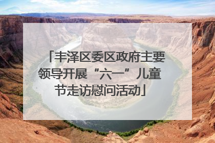 丰泽区委区政府主要领导开展“六一”儿童节走访慰问活动