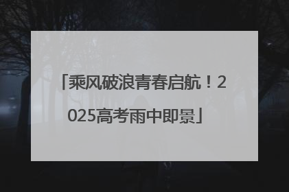 乘风破浪青春启航！2025高考雨中即景