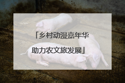 乡村动漫嘉年华助力农文旅发展