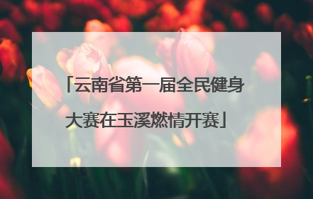 云南省第一届全民健身大赛在玉溪燃情开赛