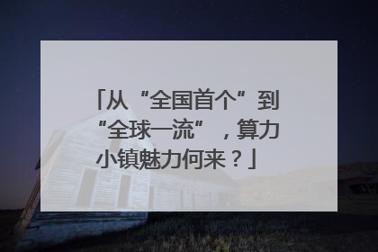 从“全国首个”到“全球一流”，算力小镇魅力何来？