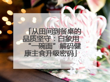 从田间到餐桌的品质坚守：白象用“一碗面”解码健康主食升级密码