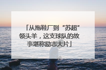 从拖鞋厂到“苏超”领头羊，这支球队的故事堪称励志大片