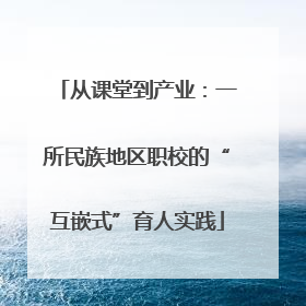 从课堂到产业：一所民族地区职校的“互嵌式”育人实践