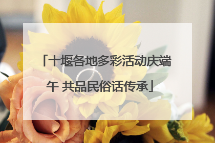 十堰各地多彩活动庆端午 共品民俗话传承