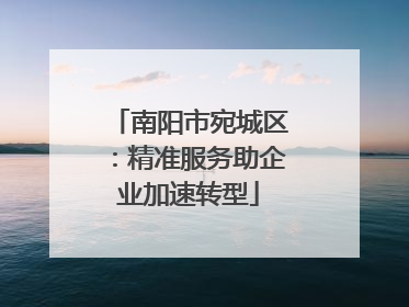 南阳市宛城区：精准服务助企业加速转型