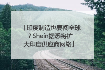印度制造也要闯全球？Shein据悉将扩大印度供应商网络