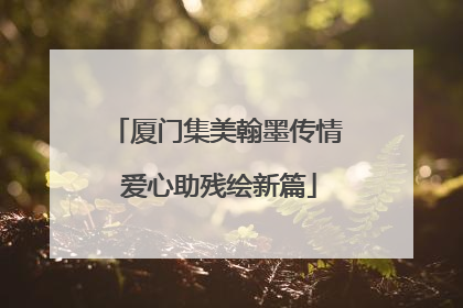 厦门集美翰墨传情 爱心助残绘新篇