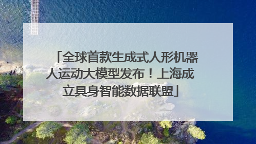 全球首款生成式人形机器人运动大模型发布！上海成立具身智能数据联盟