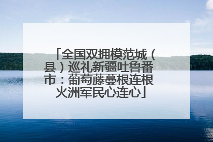 全国双拥模范城（县）巡礼新疆吐鲁番市：葡萄藤蔓根连根 火洲军民心连心