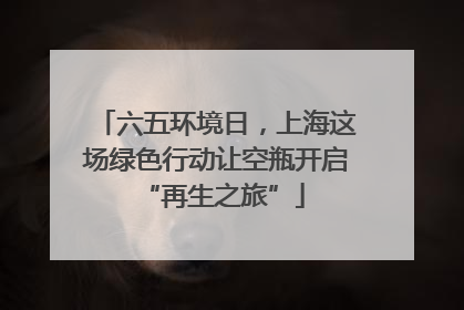 六五环境日，上海这场绿色行动让空瓶开启 “再生之旅”