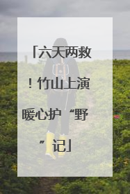 六天两救！竹山上演暖心护“野”记