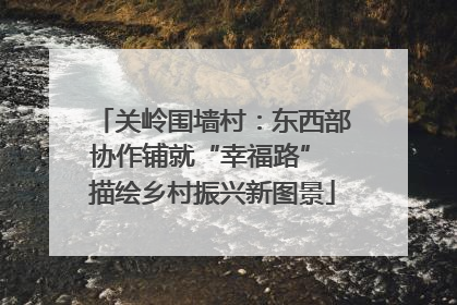 关岭围墙村：东西部协作铺就“幸福路” 描绘乡村振兴新图景