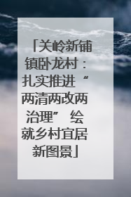 关岭新铺镇卧龙村：扎实推进“两清两改两治理” 绘就乡村宜居新图景