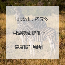 北安市：拓展乡村游领域 提供“微度假”场所