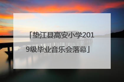 垫江县高安小学2019级毕业音乐会落幕