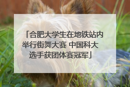 合肥大学生在地铁站内举行街舞大赛 中国科大选手获团体赛冠军