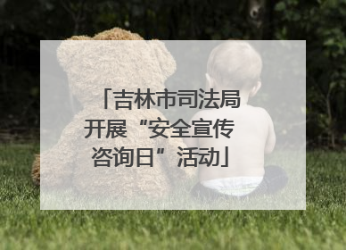 吉林市司法局开展“安全宣传咨询日”活动