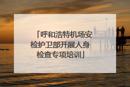 呼和浩特机场安检护卫部开展人身检查专项培训