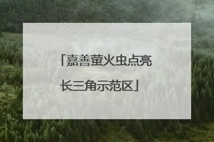 嘉善萤火虫点亮长三角示范区