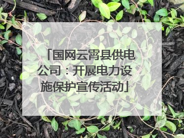 国网云霄县供电公司：开展电力设施保护宣传活动