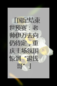 国足结束世预赛：老帅伊万去向仍待定，重庆主场氛围惊到“退钱哥”