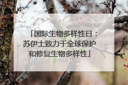 国际生物多样性日：苏伊士致力于全球保护和修复生物多样性
